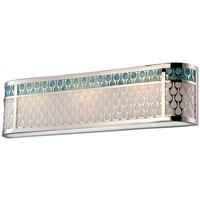 View 3 Light 20 watt 120 volt 3000K Polished Nickel Dimmable LED Vanity Light