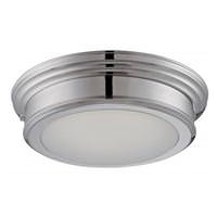 Nuvo Lighting 14" 20 watt 120 volt Polished Nickel Frosted Glass Shade LED Ceiling Light Fixture