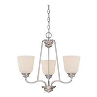 View 3 Light 29.4 watt 2700K Warm White Brushed Nickel Dimmable LED Chandelier