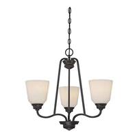 View 3 Light 29.4 watt 2700K Warm White Mahogany Bronze Dimmable LED Chandelier