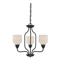 View 3 Light 29.4 watt 2700K Warm White Mahogany Bronze Dimmable LED Chandelier