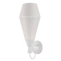 Nuvo Lighting 1 Light Glacier White Perforated Metal Shade Wall Sconce Light Fixture