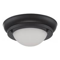 Nuvo Lighting 7.8 watt 120 volt Aged Bronze Satin White Glass Shade LED Ceiling Light Fixture