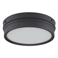 Nuvo Lighting 13" 16 watt 120 volt Aged Bronze Satin White Glass Shade LED Ceiling Light Fixture