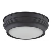 Nuvo Lighting 10" 16 watt 120 volt Aged Bronze Satin White Glass Shade LED Ceiling Light Fixture