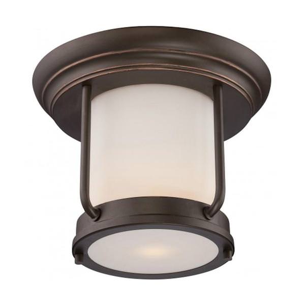 1 Light 9.8 watt 2700K Mahogany Bronze Ceiling Light Fixture