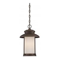 View 1 Light 9.8 watt 2700K Mahogany Bronze Hanging Light Fixture