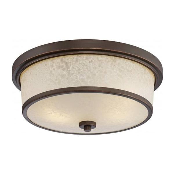 2 Light 19.6 watt 2700K Mahogany Bronze Ceiling Light Fixture