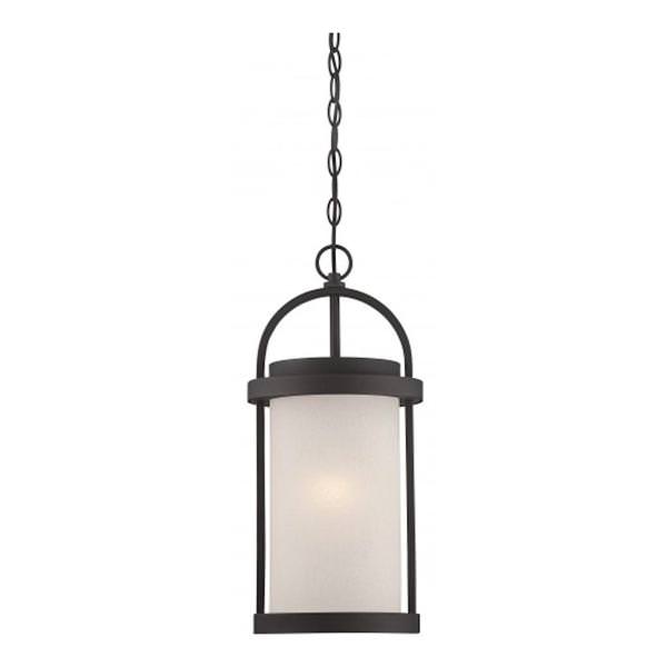 1 Light 9.8 watt 2700K Textured Black Hanging Light Fixture