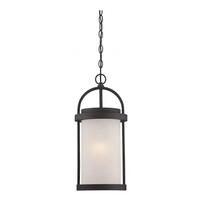 View 1 Light 9.8 watt 2700K Textured Black Hanging Light Fixture