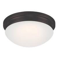 Nuvo Lighting 12" 18 watt 120 volt Natural White Mahogany Bronze Frosted Glass Shade LED Ceiling Light Fixture
