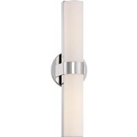 Nuvo Lighting 2 Module 20 watt 120 volt 3000K Polished Nickel Dimmable LED Vanity Light