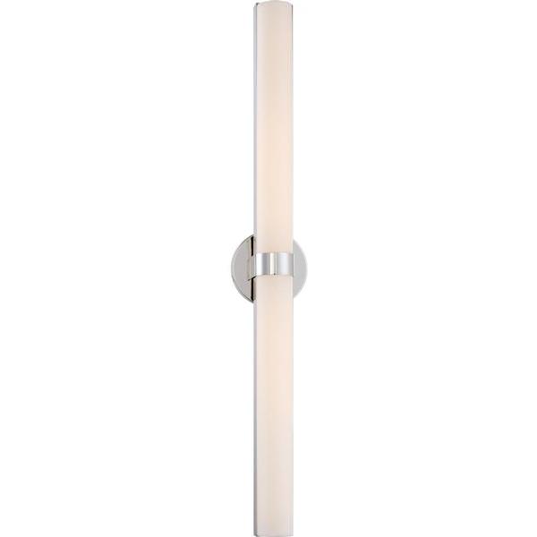 2 Module 36 watt 120 volt 3000K Polished Nickel Dimmable LED Vanity Light Fixture