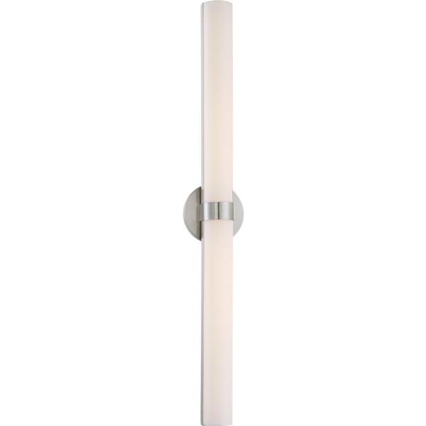 2 Module 36 watt 120 volt 3000K Brushed Nickel Dimmable LED Wall Light