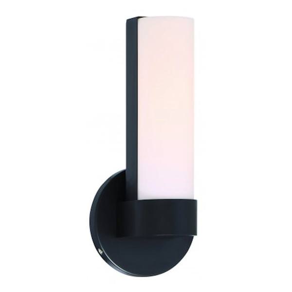 1 Module Aged Bronze White Acrylic Shade Wall Light Fixture