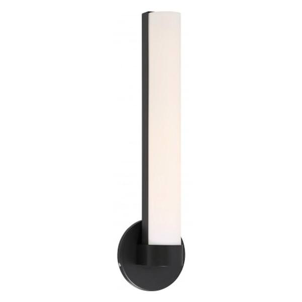 1 Module Aged Bronze White Acrylic Shade Wall Light Fixture