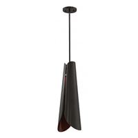 View 1 Light Bronze Copper Accent LED Pendant Light Fixture