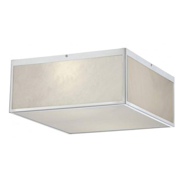 14" 32 watt 120 volt 3000K Natural White Gray Marbleized Acrylic Panels LED Ceiling Light Fixture