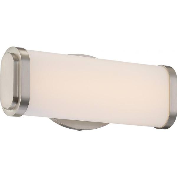 1 Module 13 watt 120 volt 3000K Natural White Brushed Nickel Trim Dimmable LED Wall Light