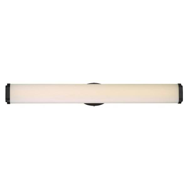 3 Module 39 watt 120 volt 3000K Aged Bronze Trim White Acrylic Shade LED Wall Light