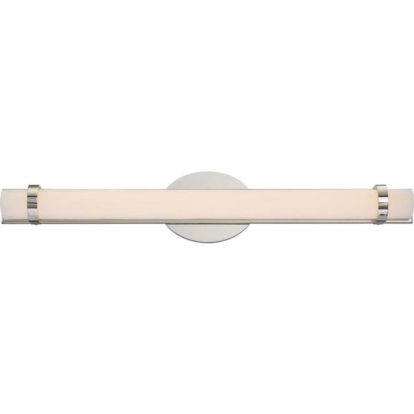 1 Module 26 watt 120 volt 3000K Polished Nickel Trim Dimmable LED Wall Light