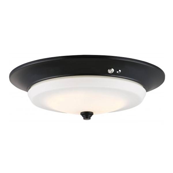 15" 20 watt 120/277 volt 3000K Natural White Aged Bronze Dimmable LED Ceiling Light Fixture
