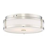 Nuvo Lighting 14" 20 watt 120/277 volt 3000K Natural White Polished Nickel Dimmable LED Ceiling Light Fixture