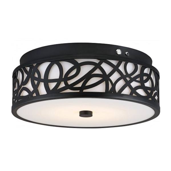 14" 20 watt 120/277 volt 3000K Natural White Aged Bronze Dimmable LED Ceiling Light Fixture