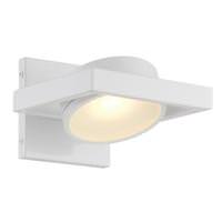 Nuvo Lighting 1 Light LED White Opaque Glass Shade Pivoting Head Wall Sconce Light Fixture