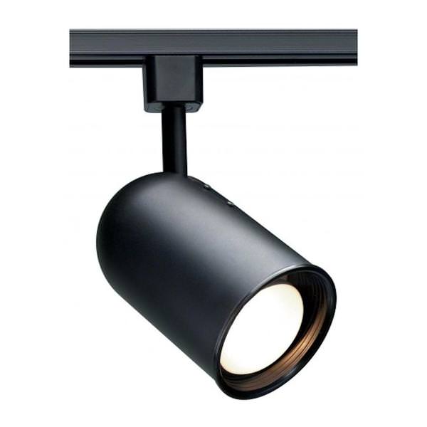1 Light Black Bullet Cylinder Track Lighting Head