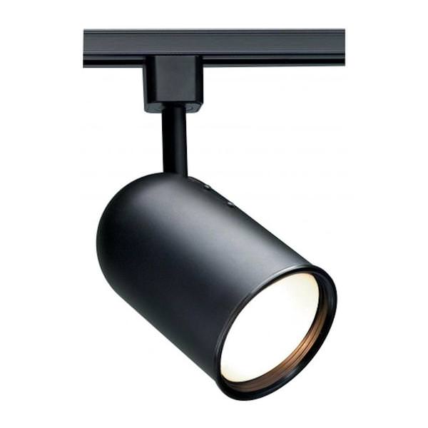 1 Light Black Bullet Cylinder Track Lighting Head