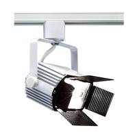 Nuvo Lighting 1 Light White Power Flood Track Lighting Head with Barn Door