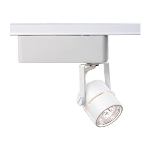 1 Light White Round Track Lighting Head
