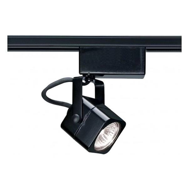 1 Light Black Mini Square Track Lighting Head