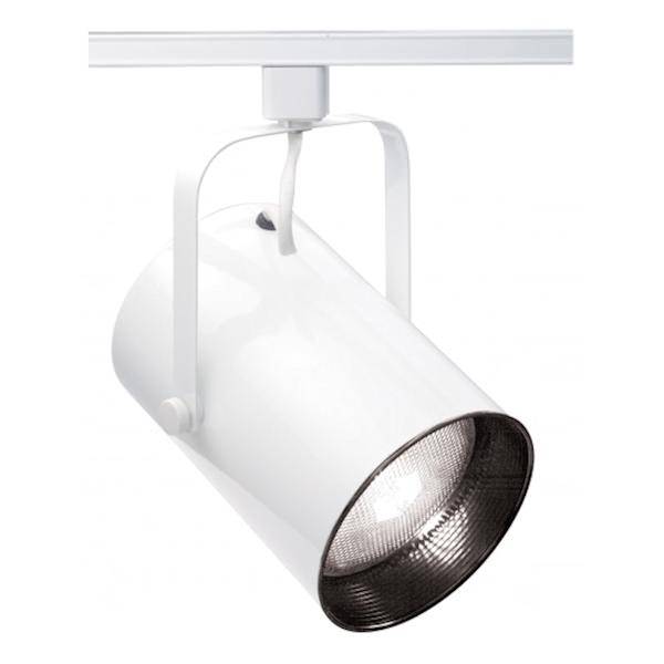 1 Light White Straight Cylinder Track Lighting Head 1 Light White Straight Cylinder Track Lighting Head