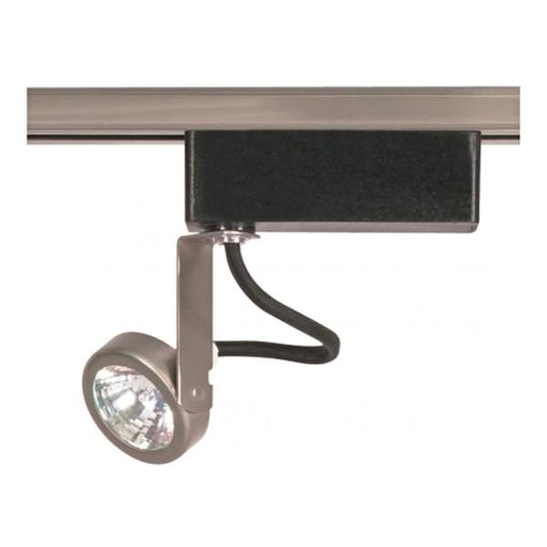 1 Light Brushed Nickel Gimbal Ring Track Lighting Head