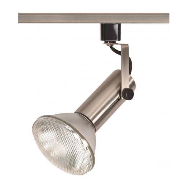 1 Light Brushed Nickel Track Lighting Head