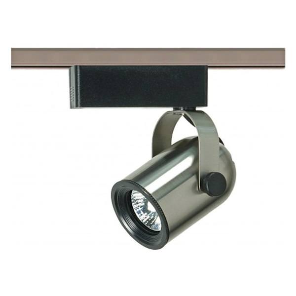 1 Light Brushed Nickel Round Back Track Lighting Head