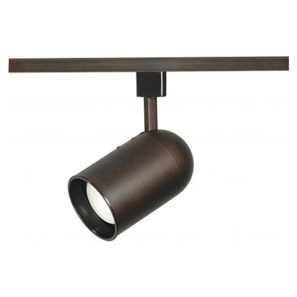 1 Light Russet Bronze Bullet Cylinder Track Lighting Head
