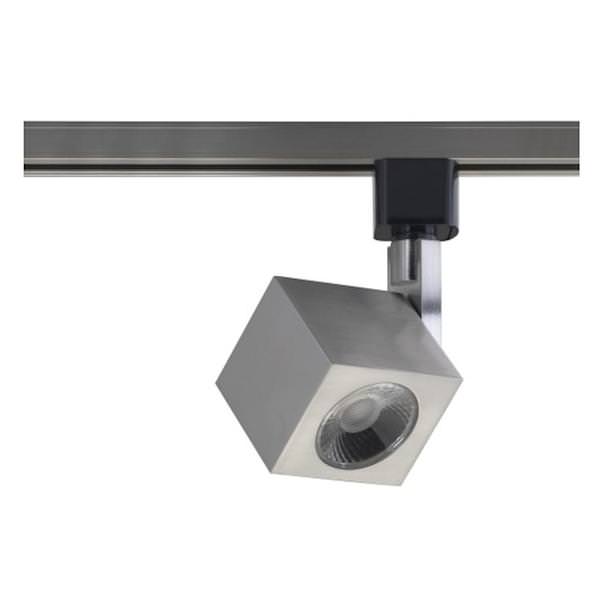 12 watt 120 volt 3000K Dimmable Brushed Nickel Square LED Track Head