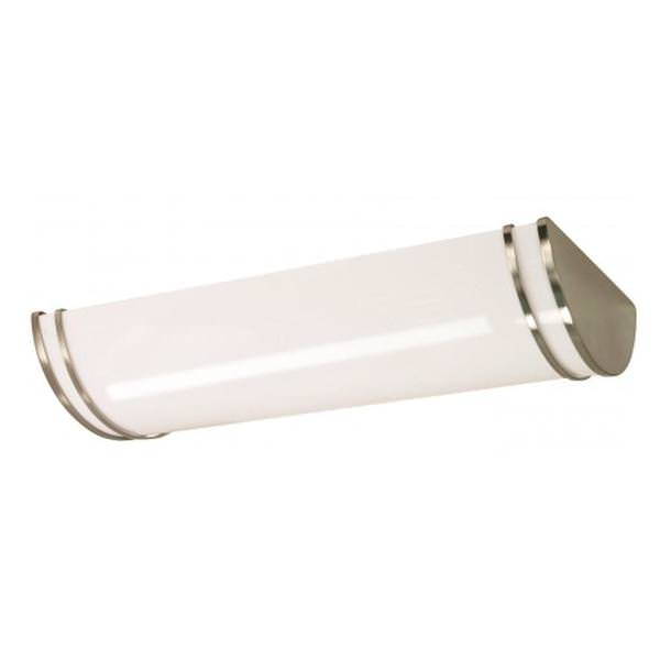 25" 26 watt 120 volt 3000K Natural White Brushed Nickel Acrylic Shade LED Ceiling Light Fixture