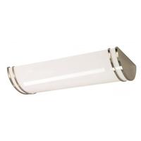 View 25" 26 watt 120 volt 3000K Natural White Brushed Nickel Acrylic Shade LED Ceiling Light Fixture