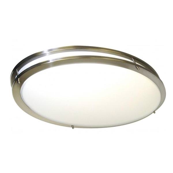 32" 52 watt 120 volt 3000K Natural White Brushed Nickel Acrylic Shade LED Ceiling Light Fixture