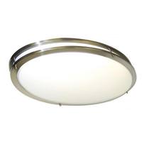 Nuvo Lighting 32" 52 watt 120 volt 3000K Natural White Brushed Nickel Acrylic Shade LED Ceiling Light Fixture