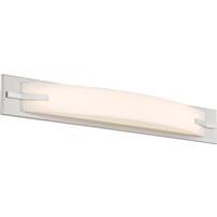 Nuvo Lighting 1 Light 26 watt 120 volt 3000K Brushed Nickel Dimmable LED Vanity Light