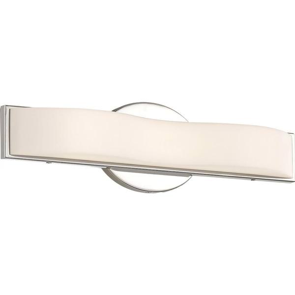 1 Light 13 watt 120 volt 3000K Natural White Polished Nickel Dimmable LED Vanity Light Fixture