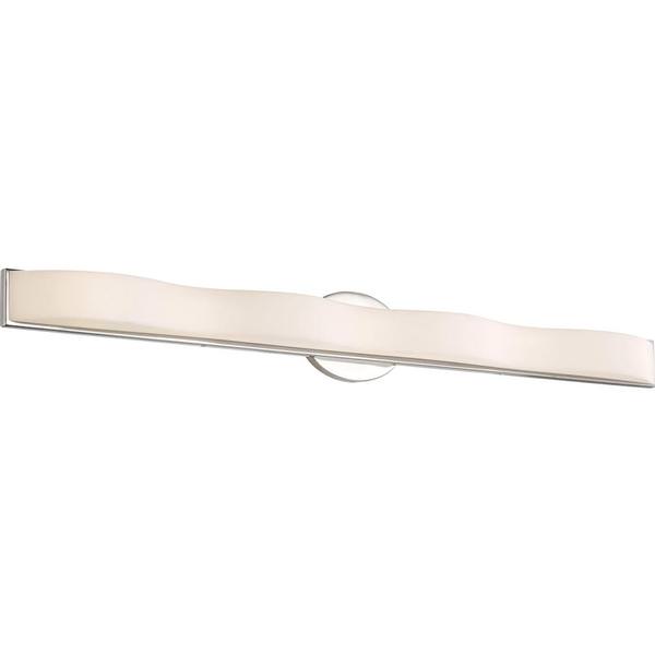1 Light 39 watt 120 volt 3000K Polished Nickel Dimmable LED Vanity Light