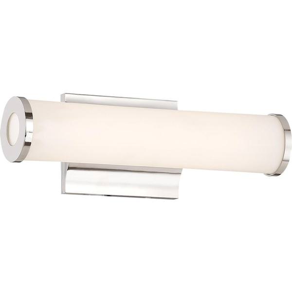 1 Light 13 watt 120 volt 3000K Polished Nickel Dimmable LED Vanity Light