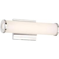 Nuvo Lighting 1 Light 13 watt 120 volt 3000K Polished Nickel Dimmable LED Vanity Light