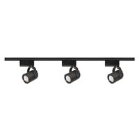 Nuvo Lighting 3 Light Black Round Back Track Lighting Kit